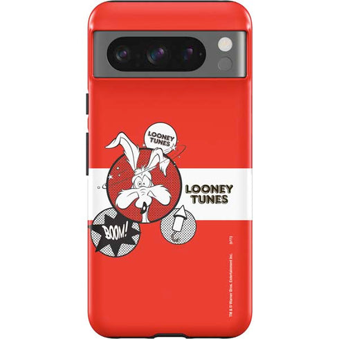 Looney Tunes Wile E Coyote Red Stripes Google Pixel 8 Pro Impact Case