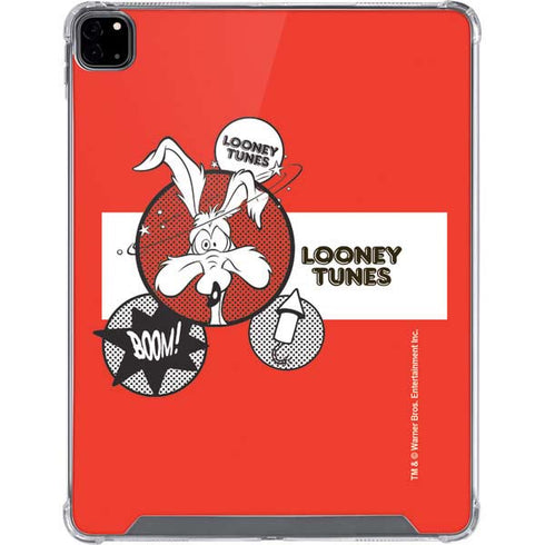 Looney Tunes Wile E Coyote Red Stripes iPad Pro 12.9in (2020) Clear Case