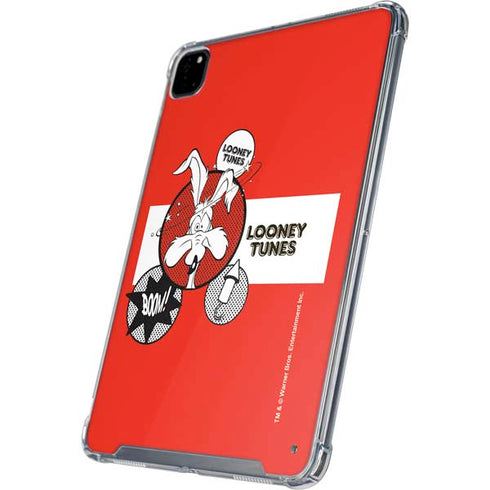 Looney Tunes Wile E Coyote Red Stripes iPad Pro 12.9in (2020) Clear Case