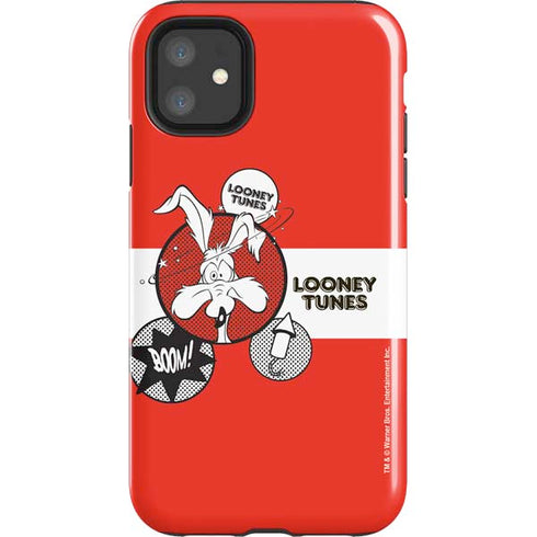 Looney Tunes Wile E Coyote Red Stripes iPhone 11 Impact Case