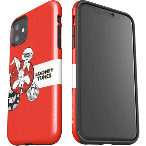 Looney Tunes Wile E Coyote Red Stripes iPhone 11 Impact Case