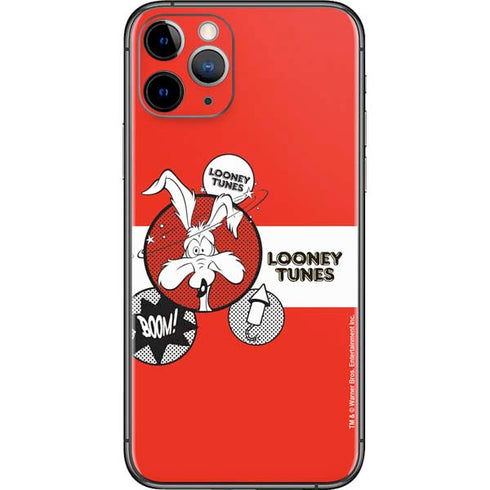 Looney Tunes Wile E Coyote Red Stripes iPhone 11 Pro Skin