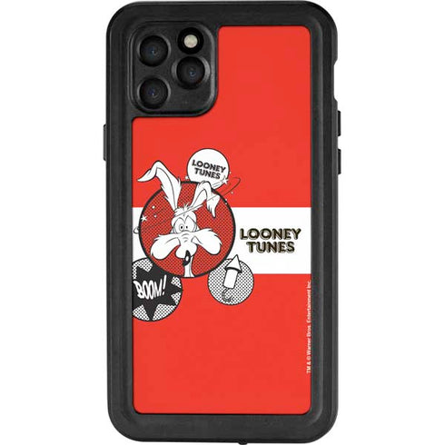 Looney Tunes Wile E Coyote Red Stripes iPhone 11 Pro Waterproof Case