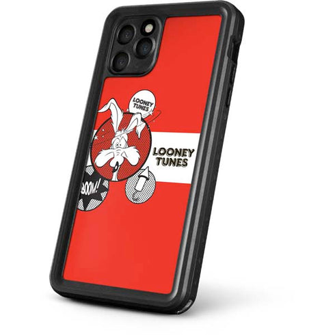 Looney Tunes Wile E Coyote Red Stripes iPhone 11 Pro Waterproof Case