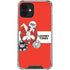 Looney Tunes Wile E Coyote Red Stripes iPhone 12 Clear Case
