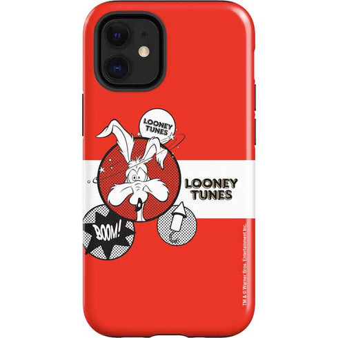 Looney Tunes Wile E Coyote Red Stripes iPhone 12 Mini Impact Case