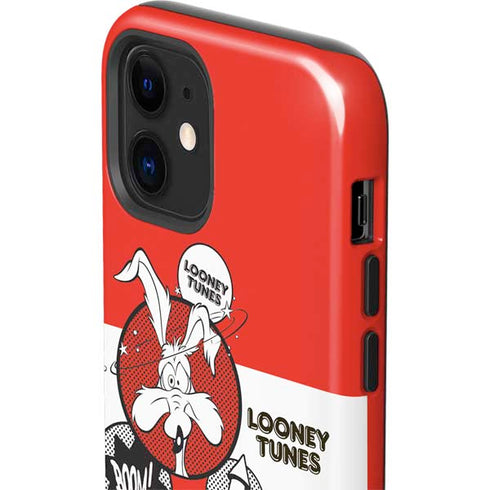 Looney Tunes Wile E Coyote Red Stripes iPhone 12 Mini Impact Case