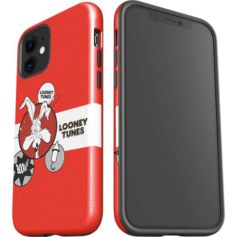 Looney Tunes Wile E Coyote Red Stripes iPhone 12 Mini Impact Case