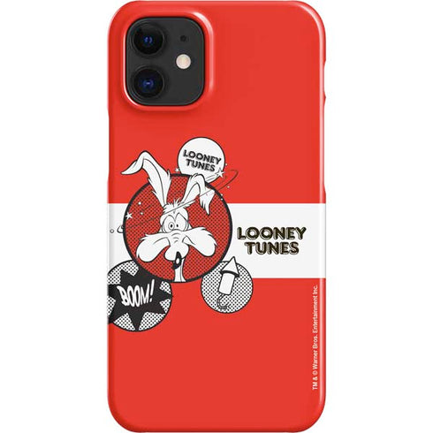 Looney Tunes Wile E Coyote Red Stripes iPhone 12 Mini Lite Case