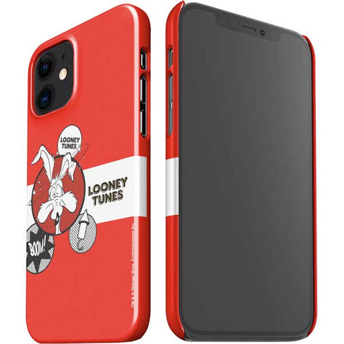 Looney Tunes Wile E Coyote Red Stripes iPhone 12 Mini Lite Case