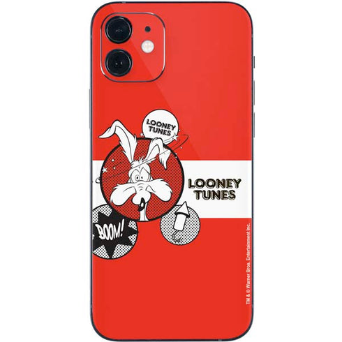 Looney Tunes Wile E Coyote Red Stripes iPhone 12 Mini Skin