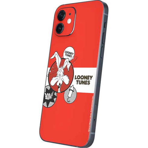 Looney Tunes Wile E Coyote Red Stripes iPhone 12 Mini Skin