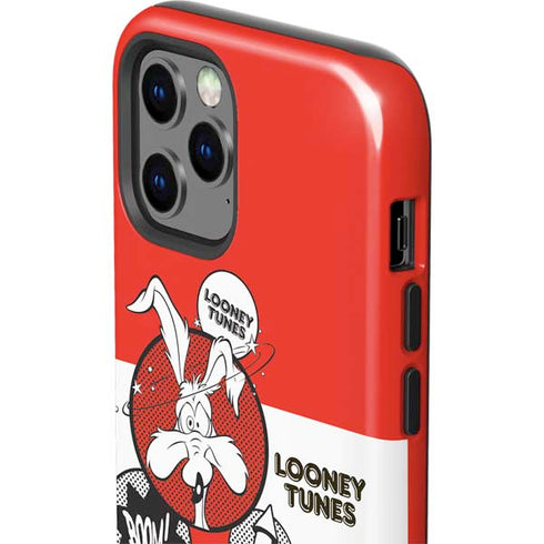 Looney Tunes Wile E Coyote Red Stripes iPhone 12 Pro Impact Case