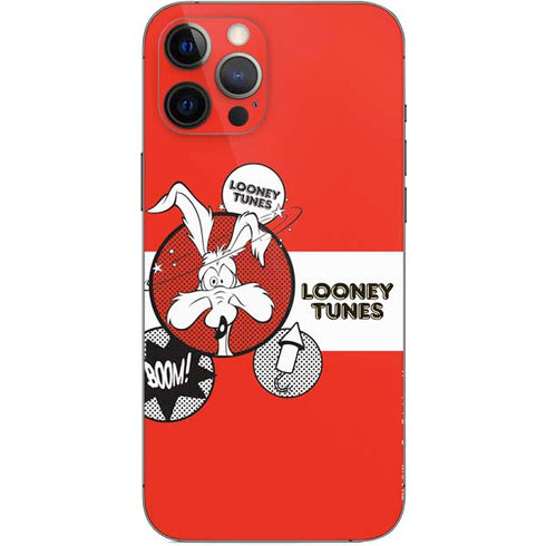 Looney Tunes Wile E Coyote Red Stripes iPhone 12 Pro Max Skin