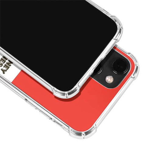 Looney Tunes Wile E Coyote Red Stripes iPhone 14 Plus Clear Case