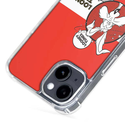 Looney Tunes Wile E Coyote Red Stripes iPhone 15 Plus MagSafe Case
