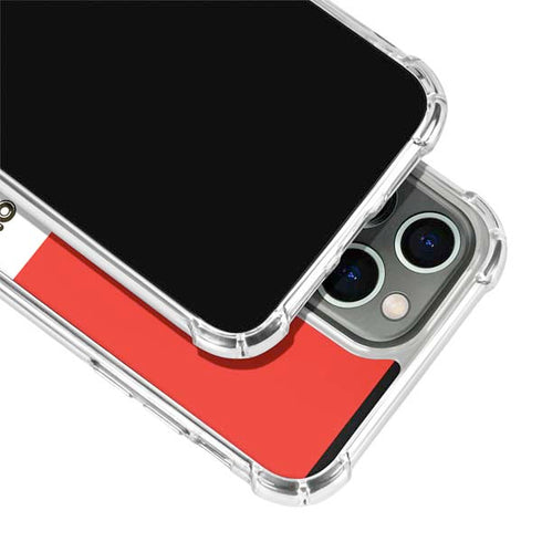 Looney Tunes Wile E Coyote Red Stripes iPhone 15 Pro Clear Case