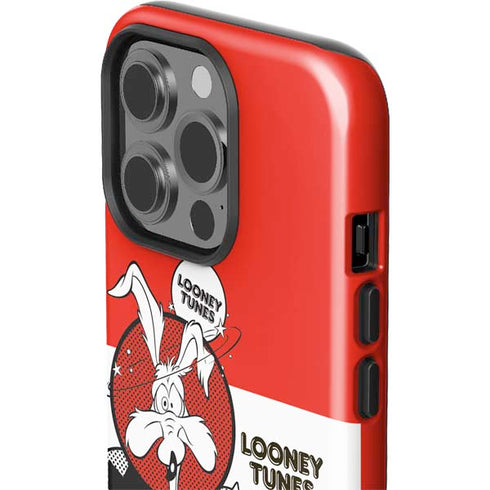 Looney Tunes Wile E Coyote Red Stripes iPhone 15 Pro Impact Case