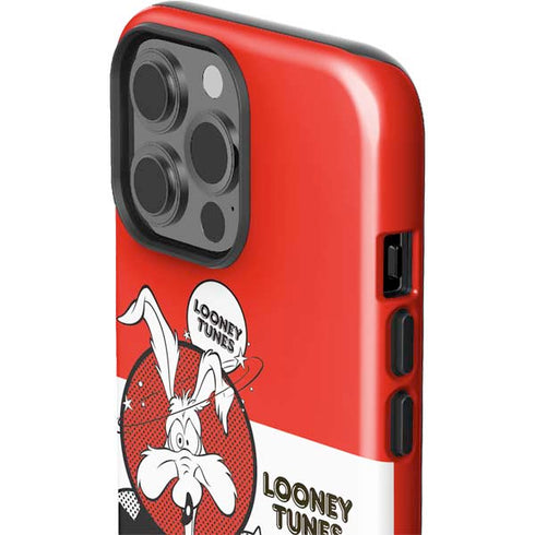 Looney Tunes Wile E Coyote Red Stripes iPhone 15 Pro Max Impact Case