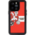 Looney Tunes Wile E Coyote Red Stripes iPhone 14 Pro Waterproof Case