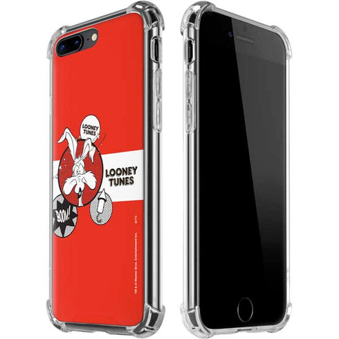Looney Tunes Wile E Coyote Red Stripes iPhone 7/8 Plus Clear Case