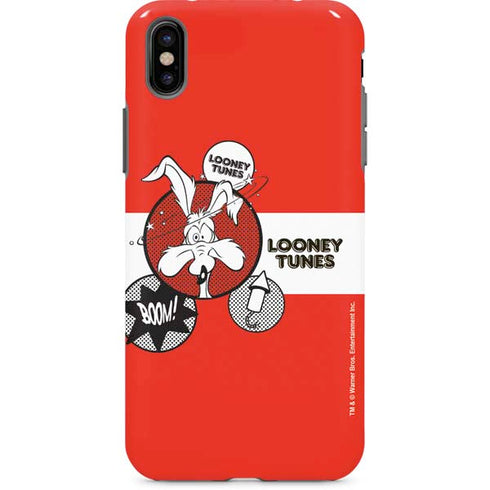 Looney Tunes Wile E Coyote Red Stripes iPhone 8 Pro Case