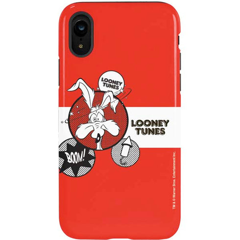 Looney Tunes Wile E Coyote Red Stripes iPhone XR Pro Case