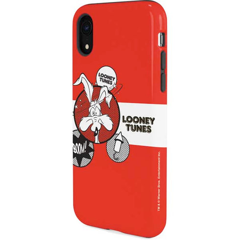 Looney Tunes Wile E Coyote Red Stripes iPhone XR Pro Case