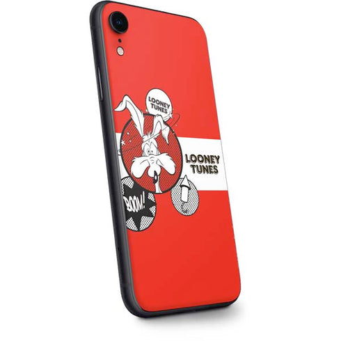 Looney Tunes Wile E Coyote Red Stripes iPhone XR Skin