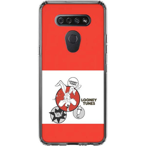 Looney Tunes Wile E Coyote Red Stripes LG K51/Q51 Clear Case
