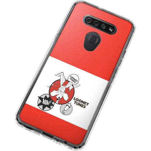 Looney Tunes Wile E Coyote Red Stripes LG K51/Q51 Clear Case