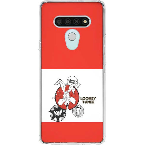 Looney Tunes Wile E Coyote Red Stripes LG Stylo 6 Clear Case
