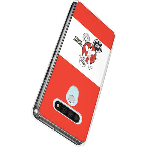 Looney Tunes Wile E Coyote Red Stripes LG Stylo 6 Clear Case