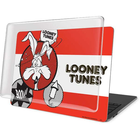 Looney Tunes Wile E Coyote Red Stripes MacBook Pro 15in (2016-19) Case plus Skin