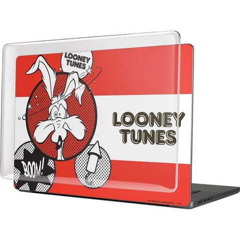 Looney Tunes Wile E Coyote Red Stripes MacBook Pro 16in (2021-25) Case plus Skin