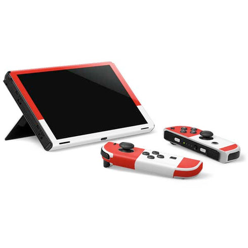 Looney Tunes Wile E Coyote Red Stripes Nintendo Switch OLED (2021) Skin