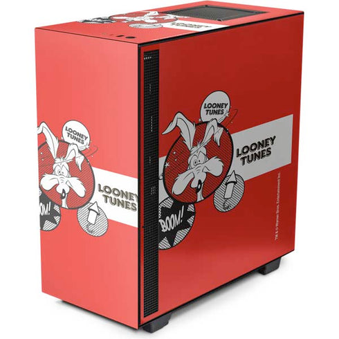 Looney Tunes Wile E Coyote Red Stripes NZXT H510 Compact ATX Mid-Tower Case Skin