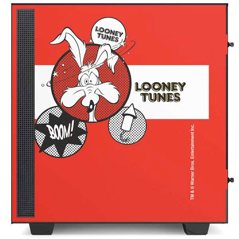 Looney Tunes Wile E Coyote Red Stripes NZXT H510 Compact ATX Mid-Tower Case Skin