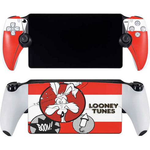 Looney Tunes Wile E Coyote Red Stripes PlayStation Portal Remote Player Skin