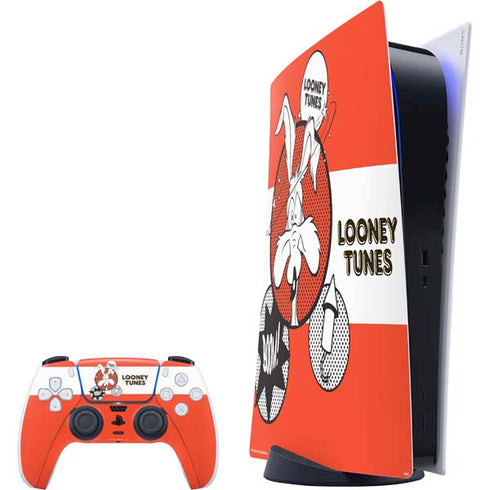Looney Tunes Wile E Coyote Red Stripes PS5 Digital Edition Bundle Skin
