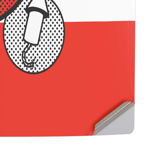 Looney Tunes Wile E Coyote Red Stripes PS5 Slim Digital Edition Console Skin