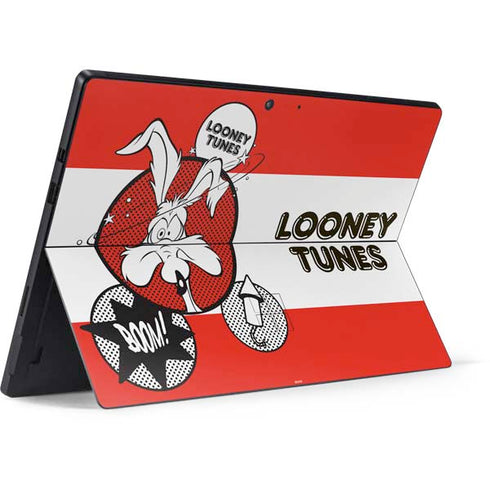 Looney Tunes Wile E Coyote Red Stripes Surface Pro 7 Skin