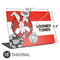 Looney Tunes Wile E Coyote Red Stripes Universal Laptop 15in (12.2 x 8.8in) Skin