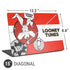 Looney Tunes Wile E Coyote Red Stripes Universal Laptop 15in (12.2 x 8.8in) Skin