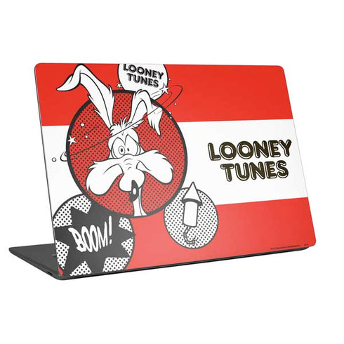 Looney Tunes Wile E Coyote Red Stripes Universal Laptop 18in (14.6 x 10.6in) Skin