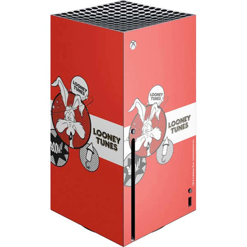Looney Tunes Wile E Coyote Red Stripes Xbox Series X Console Skin