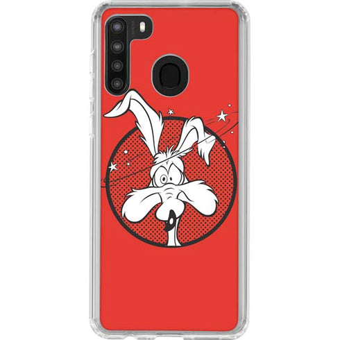 Looney Tunes Wile E Coyote Stars Galaxy A21 Clear Case