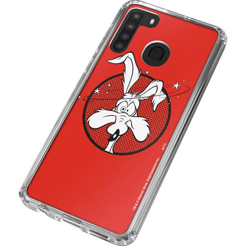 Looney Tunes Wile E Coyote Stars Galaxy A21 Clear Case