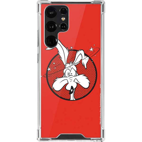 Looney Tunes Wile E Coyote Stars Galaxy S22 Ultra Clear Case
