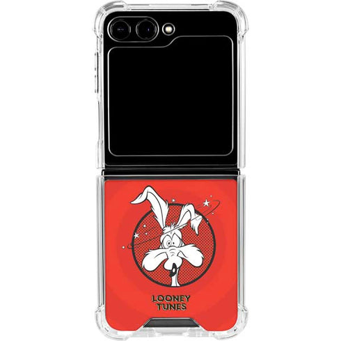 Looney Tunes Wile E Coyote Stars Galaxy Z Flip5 5G Clear Case